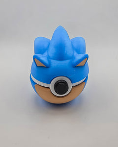 Sonic Pokeball, 3D Printed Video Game Replica, Gamer Desk Decor 2