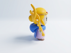 Zelda Figurine - 3D Printed Retro Gaming Merch, Hyrule Collectible 3