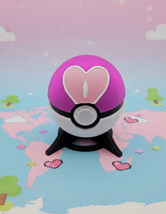 Functional Love Ball Replica - 3D Printed Pokemon Prop for Cosplay 1