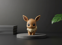 Eevee Figure - 3D Printed Pokemon Figurine, Painted Desk Buddy 5