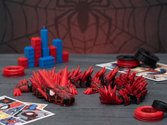 Miles Morales Articulated Dragon - Red and Black Crystal Figure Desk Toy 4