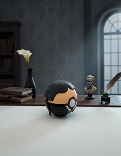 Wednesday Pokeball - Gothic Prop Replica, Gamer Desk Decor Collectible 4