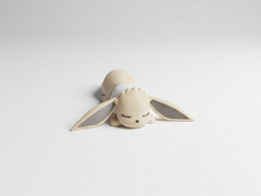 Shiny Sleeping Eevee Pokémon Figure, 3D Printed Desk Decor 3