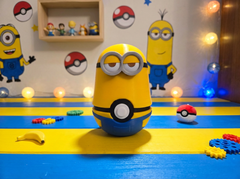 Minion Bob Pokeball - 3D Printed Crossover Figure 1