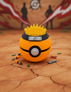Naruto Pokeball - 3D Printed Anime Crossover Figure 1