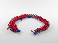 Atlanta Braves Articulated Crystal Dragon - 25-Inch Fan Art Figurine 2