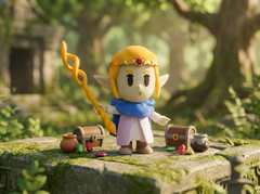 Zelda Figurine - 3D Printed Retro Gaming Merch, Hyrule Collectible 4