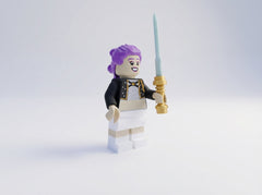 Oversized Rumi Lego Figure - 3D Printed Cyberpunk Desk Decor 5