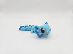 Flexi Axolotl Fidget Toy - Blue Articulated Desk Buddy Figure 4