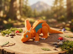 Articulated Dragonite Figure - 3D Printed Pokemon Desk Toy 5