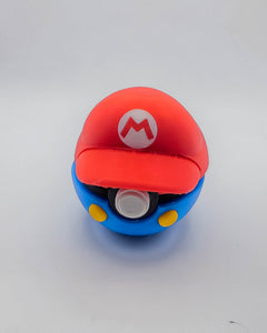 Mario Pokeball - 3D Printed Video Game Mashup Figure 2