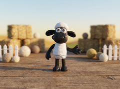 Flexi Shaun the Sheep Figurine - Articulated Desk Toy Collector Figure 4