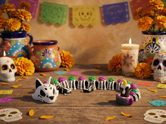 Day of the Dead Dragon - Articulated Sugar Skull Fidget Toy 1