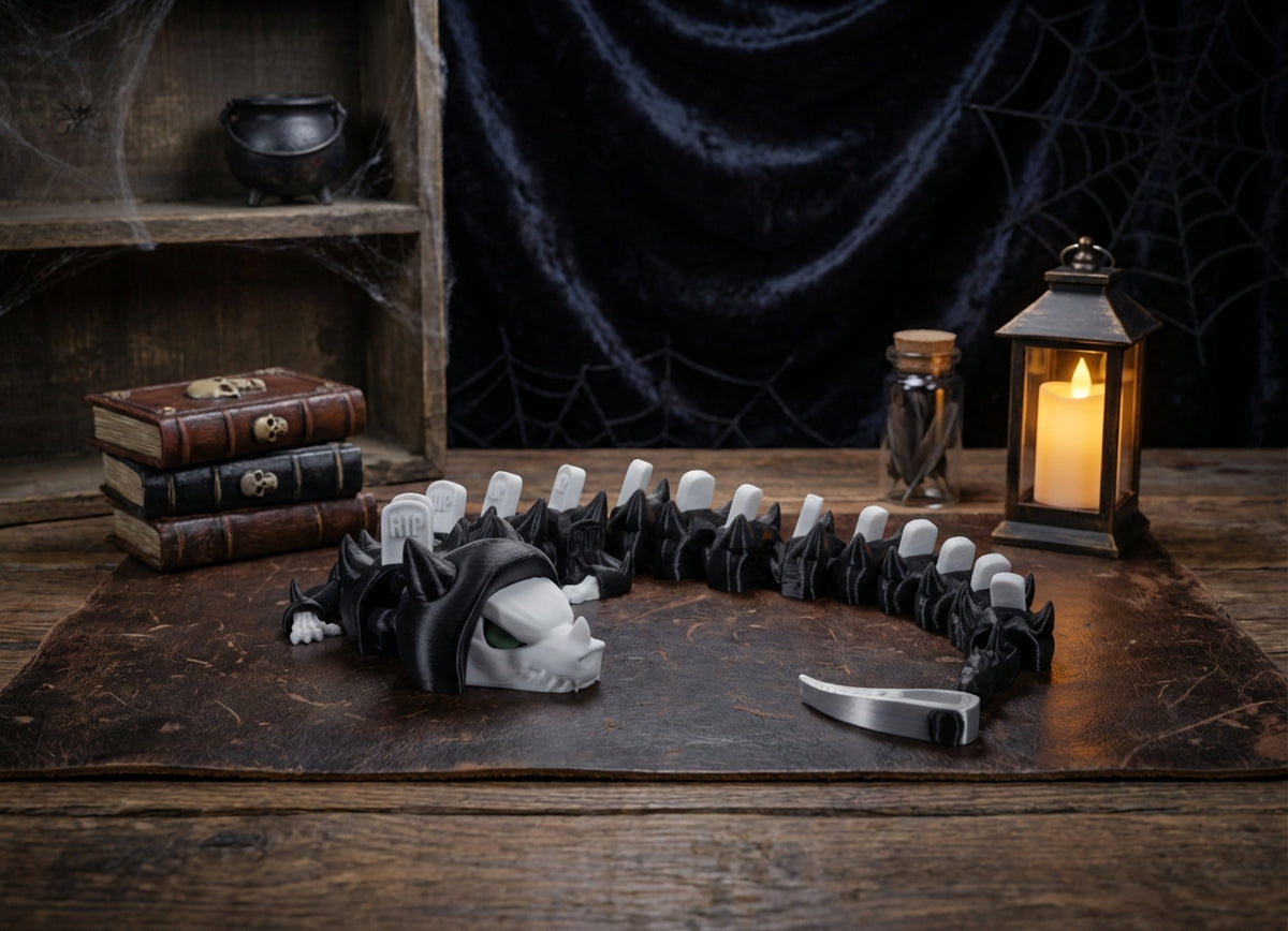 Grim Reaper Dragon - Large Articulated Fidget Toy 1