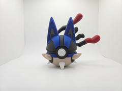 Mega Lucario Pokeball Replica - 3D Printed Fan Art, Gamer Desk Accessory 2