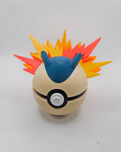 Typhlosion Pokeball - 3D Printed Figure, Video Game Decor 2