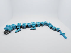 Articulated Diamond Dragon - Large 25-inch Pixel Art Fidget Toy 6
