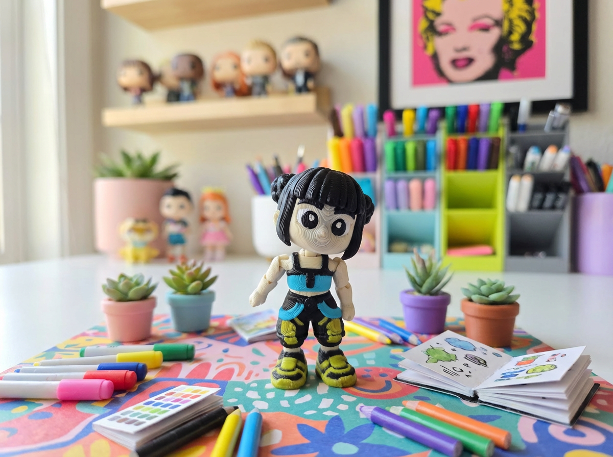 KPDH Zoey Figurine - Articulated 3D Printed Collectible 1