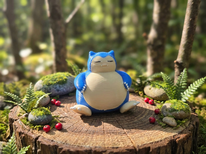 Snorlax PokeMini Figure - 3D Printed Video Game Decor