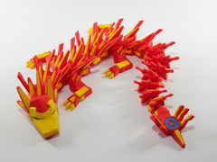 IronMan Dragon - Articulated Superhero Figure, Large Desk Fidget Toy 3