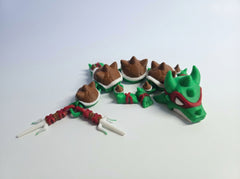 Articulated Raphael Turtle Dragon Figure - TMNT Inspired Desk Toy 2