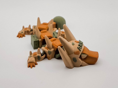 Articulated Army Mini Dragon - 3D Printed Military Fidget Toy 2