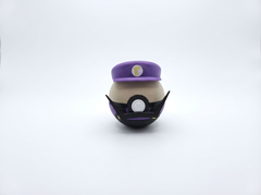 Waluigi Pokeball Figure, 3D Printed Gamer Desk Decor 2