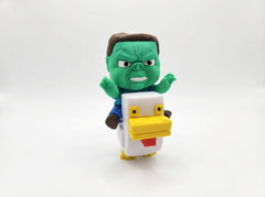 Minecraft Chicken Jockey Figure - Large 3D Printed Gamer Desk Decor 3