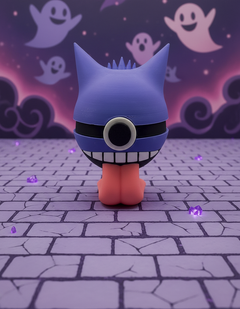 Gengar Pokeball Replica - 3D Printed Ghost Type Figure 4
