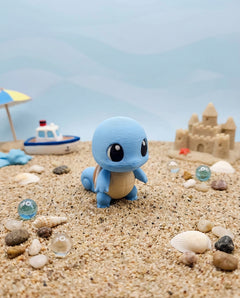 Squirtle Figurine - 3D Printed Collectible Water Starter Model 5