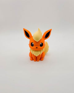 Flareon Figurine - 3D Printed Eevee Evolution Desk Decor 4