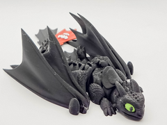 Articulated Toothless Dragon - Poseable 3D Printed Fidget Figure 2