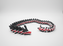 Atlanta Falcons Articulated Dragon - 25-Inch Fan Gift & Fidget Toy 2