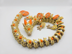 Pumpkin Cookie Dragon - Articulated Fidget Toy & Autumn Decor 2