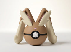 Lopunny Poke Ball Figure, 3D Printed Collectible, Gamer Desk Decor 2