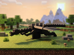 Minecraft Enderdragon Figure - Articulated Desk Toy with Stand 7