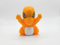 Charmander Pushing Glass Figurine, 3D Printed Gamer Desk Decor 2