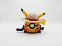 Luffy Pikachu Pokeball Figure - Anime Crossover Statue 4