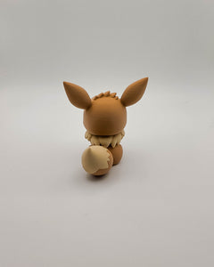 Eevee Figure - 3D Printed Pokemon Figurine, Painted Desk Buddy 4