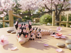 Articulated Cherry Blossom Dragon - Small Fidget Toy 3
