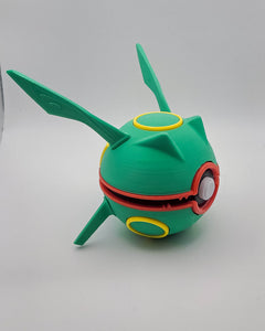 Rayquaza Themed Pokeball - 3D Printed Non-Functional Prop 3