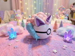 Galarian Ponyta Pokeball Figure - Fantasy Replica for Desk Decor 2