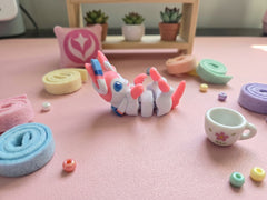 Flexi Sylveon Figurine, Articulated Pokemon Desk Toy 4
