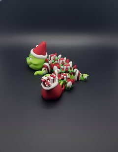 Grinch Dragon Articulated Figure - 3D Printed Christmas Decor 12