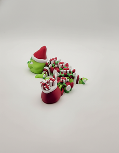 Grinch Dragon Articulated Figure - 3D Printed Christmas Decor 13