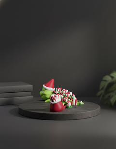 Grinch Dragon Articulated Figure - 3D Printed Christmas Decor 10