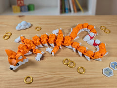 Articulated Tails Dragon Figure, 17-Inch Fidget Desk Toy, Gamer Gift 3