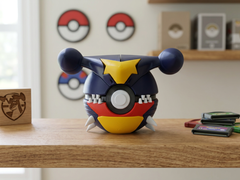 Garchomp Pokeball Replica - 3D Printed Non-Functional Display Prop 3