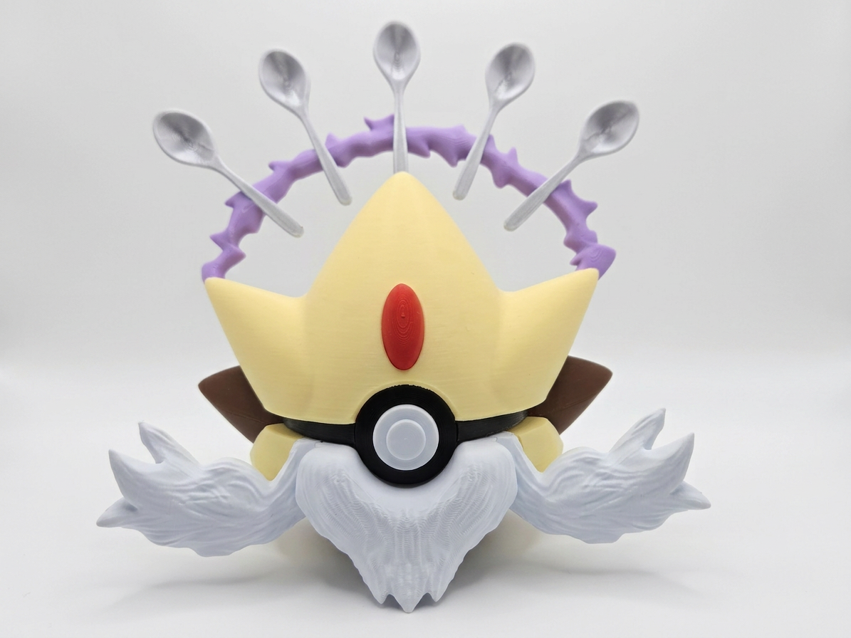 Mega Alakazam Pokémon Figure - 3D Printed Statue, 6.5 Inch 1